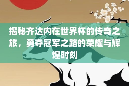 揭秘齐达内在世界杯的传奇之旅，勇夺冠军之路的荣耀与辉煌时刻