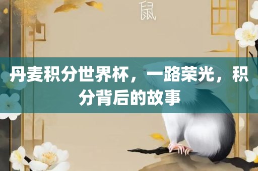 丹麦积分世界杯，一路荣光，积分背后的故事