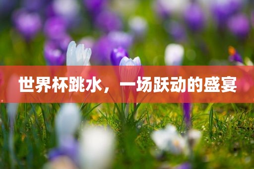 世界杯跳水，一场跃动的盛宴