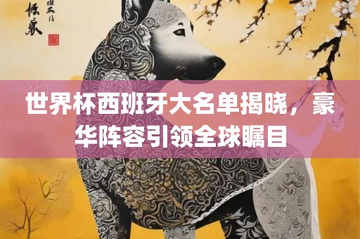 世界杯西班牙大名单揭晓，豪华阵容引领全球瞩目