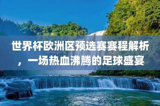 世界杯欧洲区预选赛赛程解析，一场热血沸腾的足球盛宴