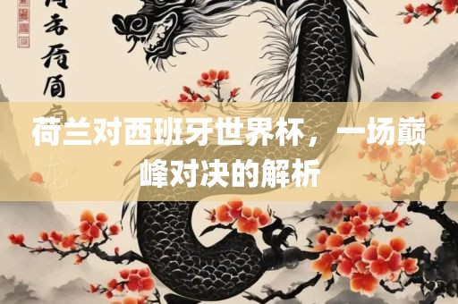 荷兰对西班牙世界杯，一场巅峰对决的解析漯河市盈旭机械设备有限公司