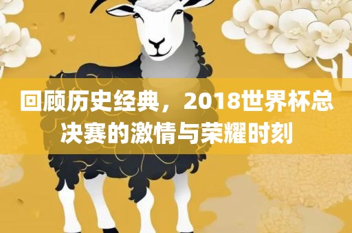 回顾历史经典，2018世界杯总决赛的激情与荣耀时刻