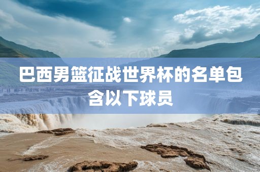 巴西男篮征战世界杯的名单包含以下球员漯河市盈旭机械设备有限公司