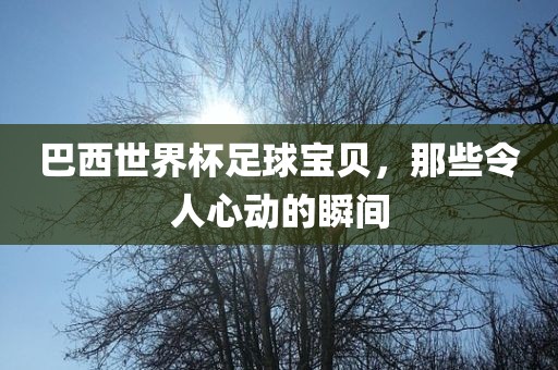巴西世界杯足球宝贝，那些令人心动的瞬间
