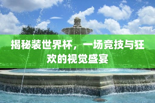 揭秘装世界杯，一场竞技与狂欢的视觉盛宴