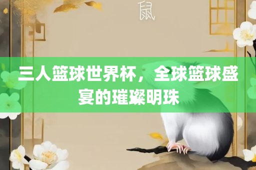 三人篮球世界杯，全球篮球盛宴的璀璨明珠漯河市盈旭机械设备有限公司