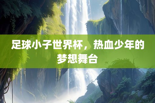 足球小子世界杯，热血少年的梦想舞台