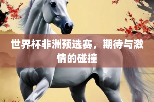 世界杯非洲预选赛，期待与激情的碰撞