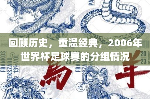 回顾历史，重温经典，2006年世界杯足球赛的分组情况