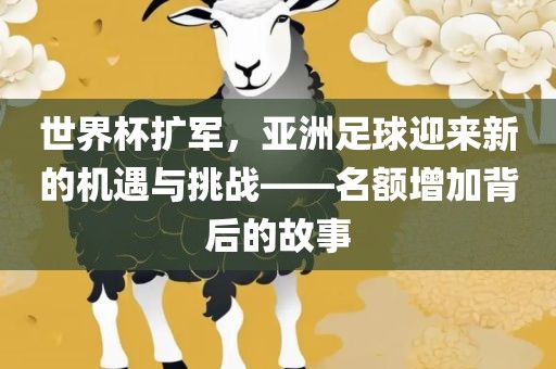 世界杯扩军，亚洲足球迎来新的机遇与挑战——名额增加背后的故事