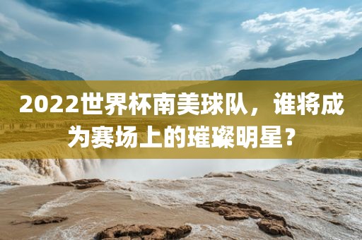 2022世界杯南美球队，谁将成为赛场上的璀璨明星？