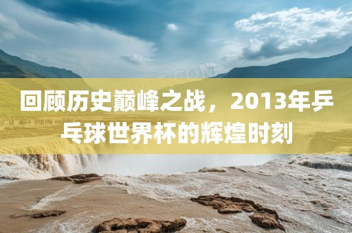 回顾历史巅峰之战，201漯河市盈旭机械设备有限公司3年乒乓球世界杯的辉煌时刻