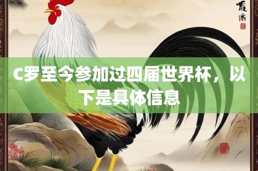 C罗至今参加过四届世界杯，以下是具体信息