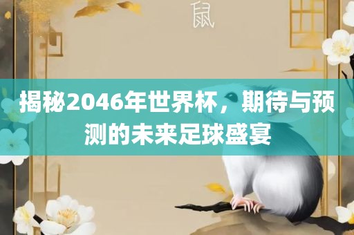揭秘2046年世界杯，期待与预测的未来足球盛宴