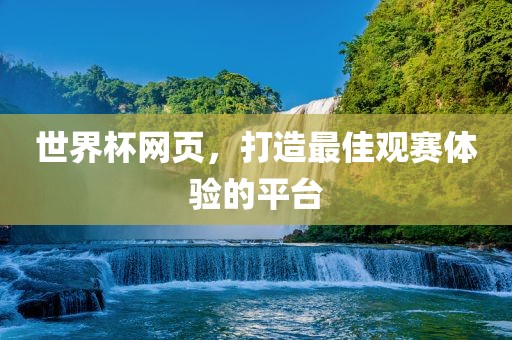 世界杯网页，打造最佳观赛体验的平台
