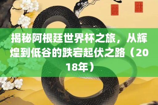 揭秘阿根廷世界杯之旅，从辉煌到低谷的跌宕起伏之路（2018年）