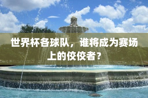 世界杯各球队，谁将成为赛场上的佼佼者？