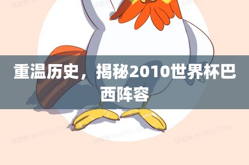 重温历史，揭秘2010世界杯巴西阵容
