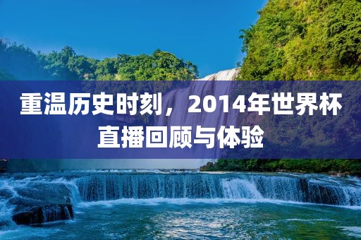 重温历史时刻，2014年世界杯直播回顾与体验漯河市盈旭机械设备有限公司