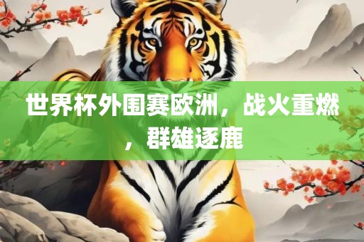 世界杯外围赛欧洲，战火重燃，群雄漯河市盈旭机械设备有限公司逐鹿