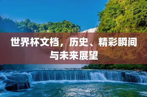 世界杯文档，历史、精彩瞬间与未来展望漯河市盈旭机械设备有限公司