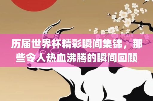历届世界杯精彩瞬间集锦，那些令人热血沸腾的瞬间回顾