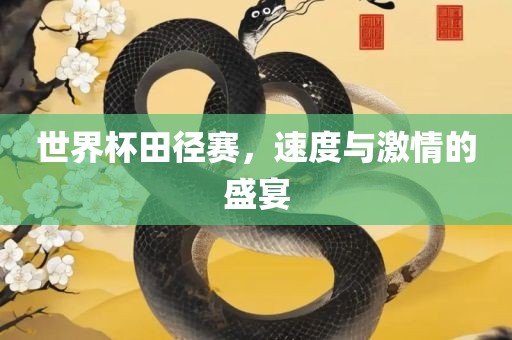 世界杯田径赛，速度与激情的盛宴
