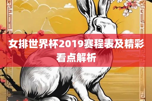 女排世界杯2019赛程表及精彩看点解析