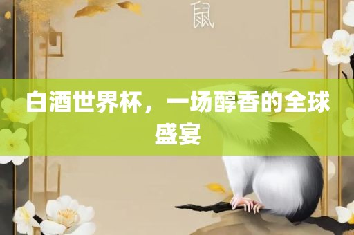 白酒世界杯，一场醇香的全球盛宴