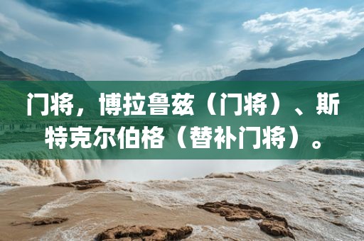门将，博拉鲁兹（门将）、斯特克尔伯格（替补门将）。