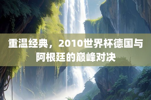 重温经典，2010世界杯德国与阿根廷的巅峰对决