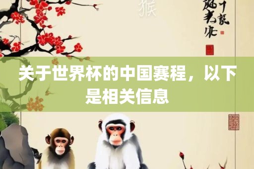 中国赛程