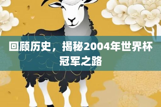 回顾历史，揭秘2004年世界杯冠军之路