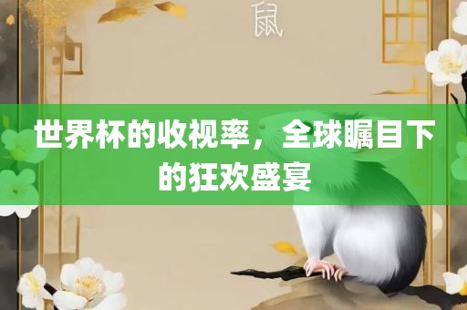 世界杯的收视率，全球瞩目下的狂欢盛宴