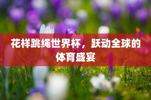 花样跳绳世界杯，跃动全球的体育盛宴漯河市盈旭机械设备有限公司