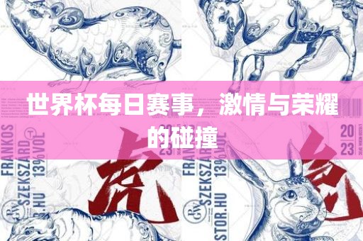 世界杯每日赛事，激情与荣耀的碰撞