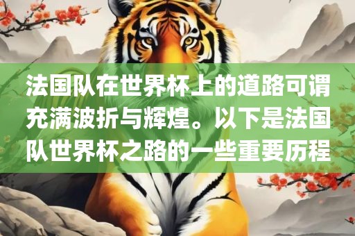 法国队在世界杯上的道路可谓充满波折与辉煌。以下是法国队世界杯之路的一些重要历程