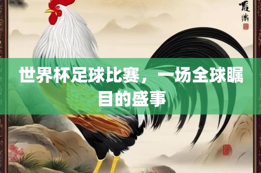 世界杯足球比赛，一场全球瞩目的盛事