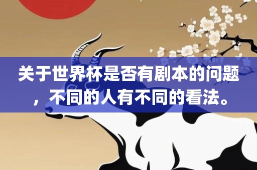关于世界杯是否有剧本的问题，不同的人有不同的看法。漯河市盈旭机械设备有限公司