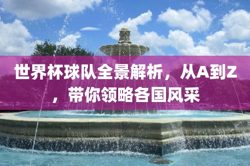 世界杯球队全景解析，从A到Z，带你领略各国风采漯河市盈旭机械设备有限公司
