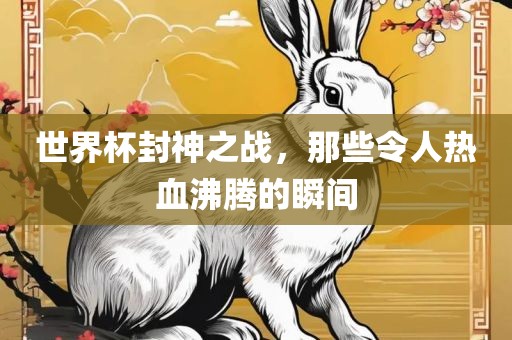 世界杯封神之战，那些令人热血沸腾的瞬间