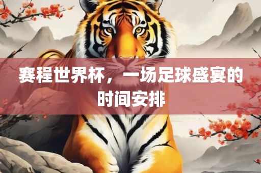 赛程世界杯，一场足球盛宴的时间安排
