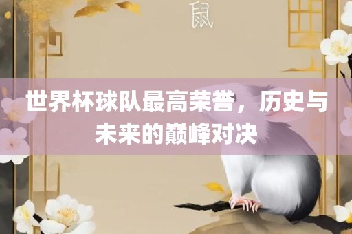 世界杯球队最高荣誉，历史与未来的巅峰对决