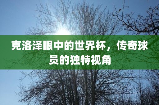 克洛泽眼中的世界杯，传奇球员的独特视角